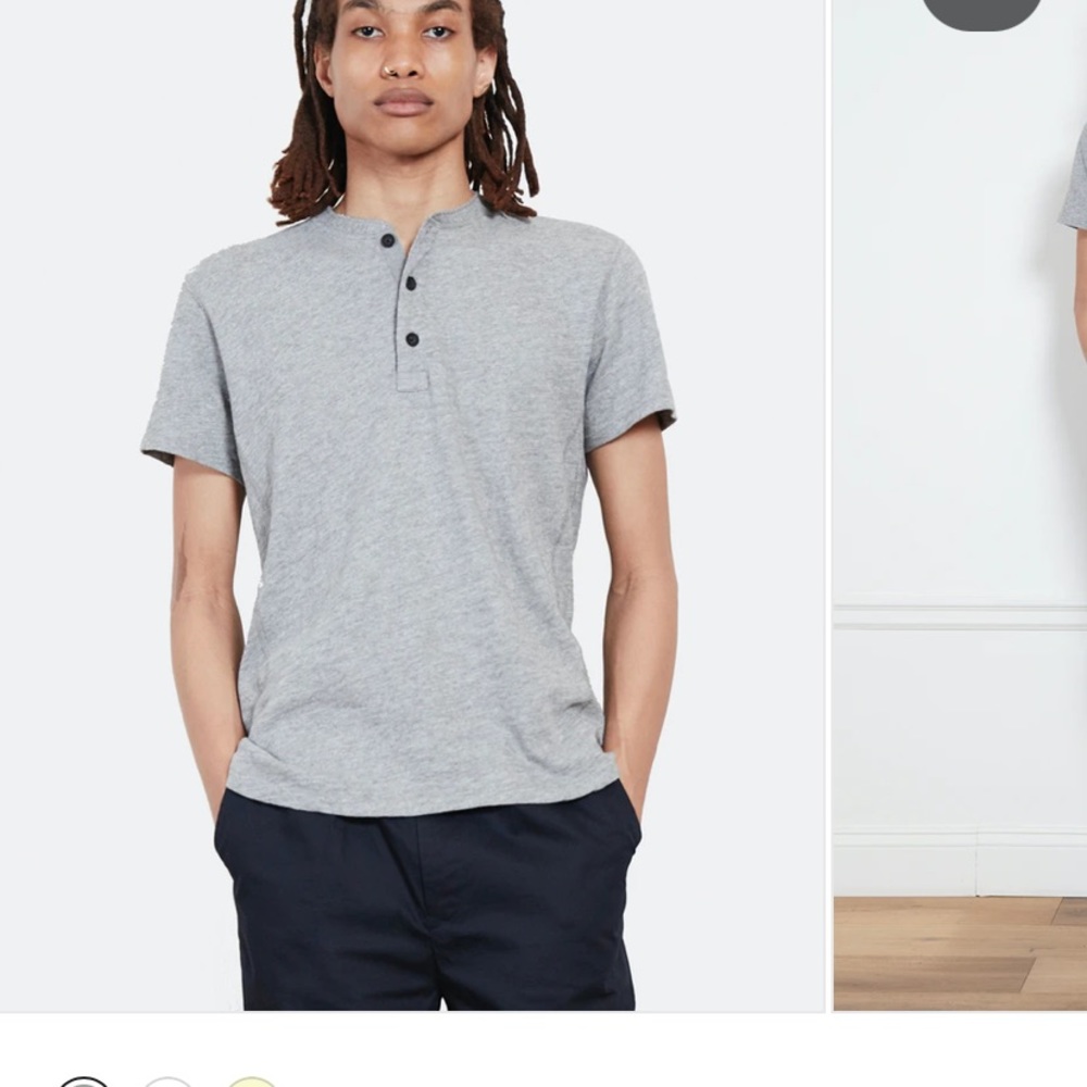 Rag and bone grey Henley
